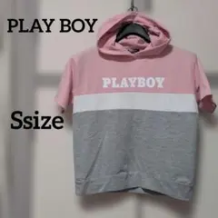 PLAY BOY プレイボーイ 半袖 パーカー トップス レディース Sサイズのサムネイル