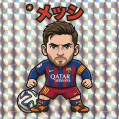 メッシ　ビックリマン風シール
