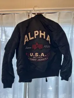値下げ可ALPHA MA-1 フライトジャケット ブラック