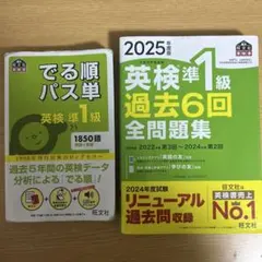 英検準1級 過去6回全問題集 2025年度版 英検準一級パス単のサムネイル