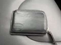 HORWEEN ブラック ジッパー付きカードケース