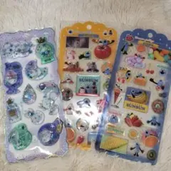 パペットスンスン　ドロップジュエリーシール2点　シマエナガ　ウォーターシール