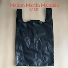 マルジェラ　ショッピングトートバッグ　レザー　　ブラック　黒のサムネイル