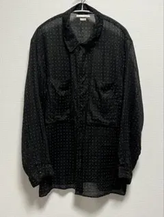 blurhms ブラームス 24ss シアーシャツ 黒 size2のサムネイル