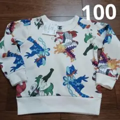 100cm　ポケモン　トレーナー　裏起毛