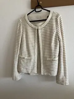 any Si ストライプジャケット アイボリー系