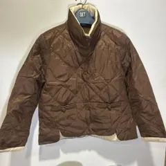 ブラウンキルティングジャケット