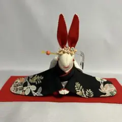 留袖　ちりめん細工　うさぎ　お雛様　ひな祭り　雛飾り