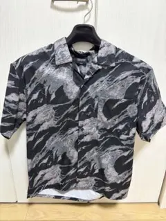 UNITED AVIATION マーブル模様 半袖シャツ M