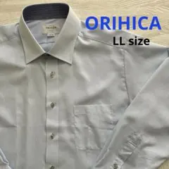 未使用 訳あり ORIHICAオリヒカ　ドレスシャツ LLサイズ 薄シミあり