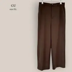 ジーユーGU✨美品✨カットソーカラースラックス　ストレート　大きいサイズ