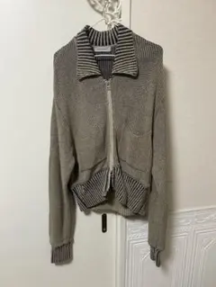 WRAPINKNOT ジップアップ ニット 長袖のサムネイル