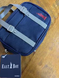 EAST BOY ネイビー ポーチ ストラップ付き