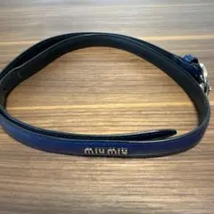 MIU MIU レザーベルト　パテントレザー　エナメル皮