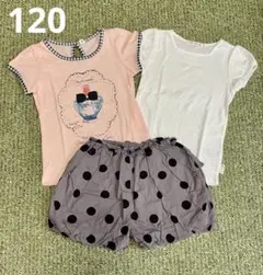 女の子 トップス 半ズボン セット売り 120