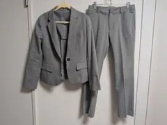 レディーススーツ　グレー　パンツ　スカート　セット