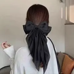 大きめ へアアクセ 推し活 推し色 コンサート ライブ 髪留め リボンバレッタ