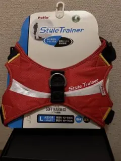 Petio Style Trainer ソフト胴輪 大型犬用 L レッド