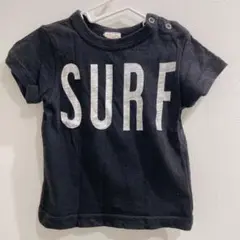 オフィシャルチーム プリント Ｔシャツ クルーネック半袖 80 黒 綿 ベビーのサムネイル