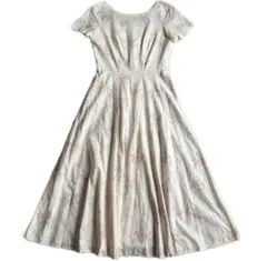 ローラアシュレイ　本人期　英国製　花柄　ロングワンピース　S