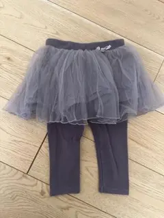 petit main チュチュ付きレギンス 90cm グレー