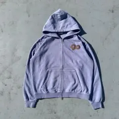 9090 Logo Assort Zip Hoodie Pigment Blue