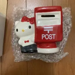 ハローキティ 郵便ポスト型貯金箱