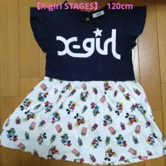 【X-girl STAGES】 ミッキーマウス 半袖ワンピース 120cmのサムネイル