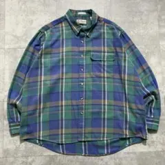 【80s】Sears ROEBUCK 表記XXL チェック柄 ネルシャツのサムネイル