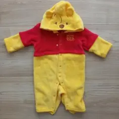 プーさん なりきりフード付きロンパース 赤ちゃん 着ぐるみ 温かくて可愛い☆