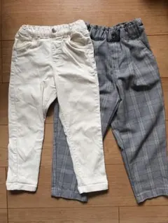 キッズ ロングパンツ 2枚セット 110cmのサムネイル