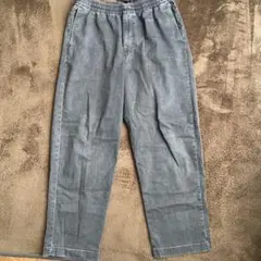 ユニクロ　イージーパンツ カジュアル リラックスアンクルパンツ ダークグレー