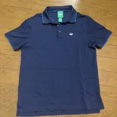adidas originalsポロシャツ ネイビー - メルカリ