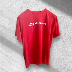 phiten ファイテン 赤 レッド Tシャツ 即日発送 スポーツウェア