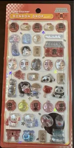 【国内正規品】ボンボンドロップシール　和柄　東京観光　正規品　クーリア