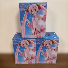 【未開封】BANPRESTO EVOLVE 桜ミク フィギュア 3体セット