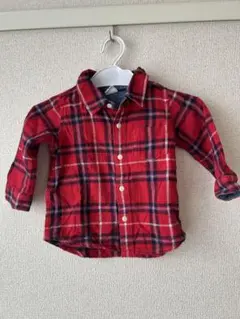 baby GAP 赤いチェックシャツ 12-18ヶ月