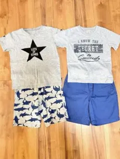 子供服　男の子　上下まとめ売り　120.130センチ