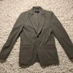 グレー テーラードジャケット カジュアル ビジネス兼用 Mサイズ相当