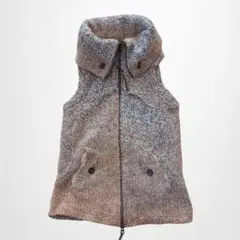 Dita タートルネックニットベスト フルジップ スリムフィット グラデーション