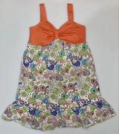 ノースリーブ ペイズリー柄 ワンピース 130cm