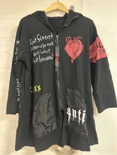 HYDE パーカー ANTI ブラック 黒 長袖 XL 美品 HYDE ANTI ロングパーカー - メルカリ