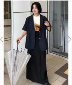 高山直子さんコラボ/ハーフスリーブオールインワン/EiiS XSサイズ