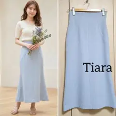 極美品❤定価2万程❤TIARA 美ラインマーメイドスカート　ブルー　サイズ3 Lのサムネイル