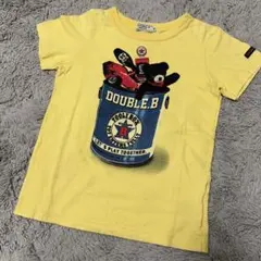 ミキハウスダブルビー おもちゃ箱デザインのTシャツ くま 車