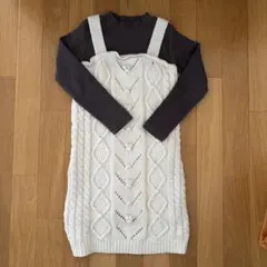 petit main ニットワンピース 120