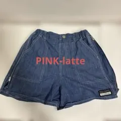 PINK latte デニム風　綿　ショートパンツ