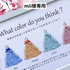 mii様専用 ④ドレス色当てクイズ ドレス当てクイズ 投票箱 投票ボックス
