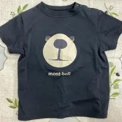 mont-bell クマ顔 Tシャツ 90 黒