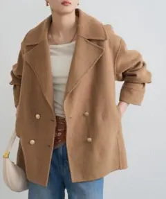 【LOUNGEDRESS】ミドルリバーコート　キャメル